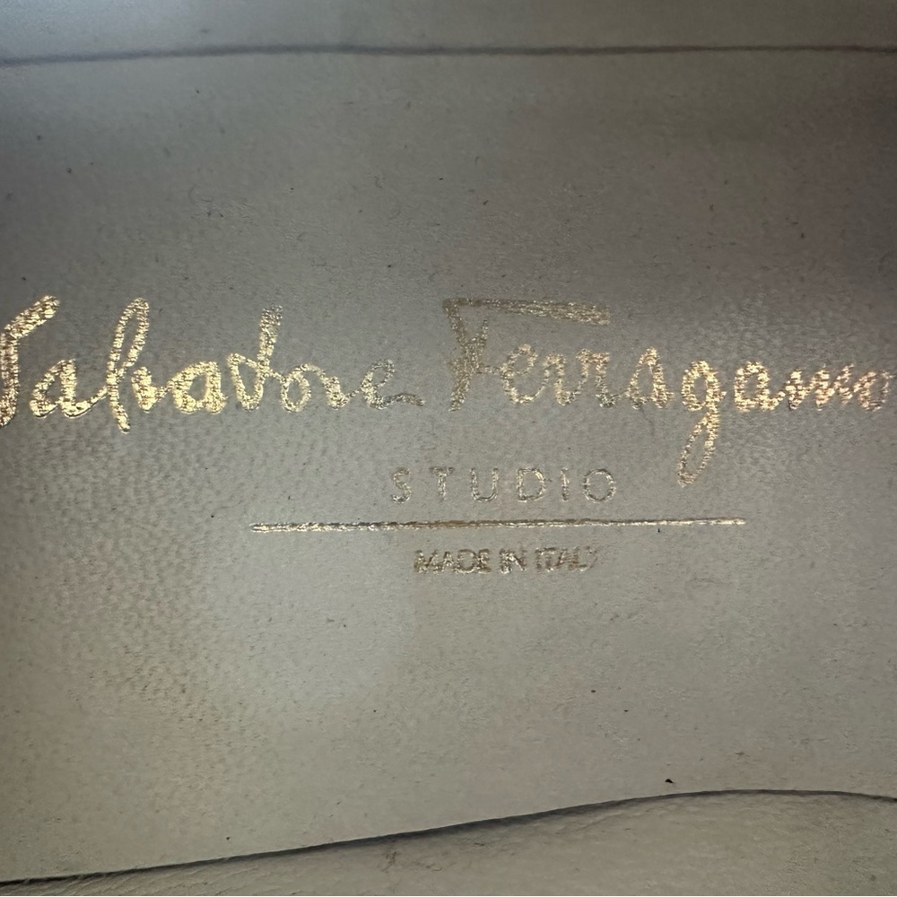 Salvatore Ferragamo RARE Men’s Formal Black Patent Opera Pumps Size 8 1/2 D EUC - Picture 7 of 10